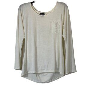 Women's Cream Cut Out Top Size: M